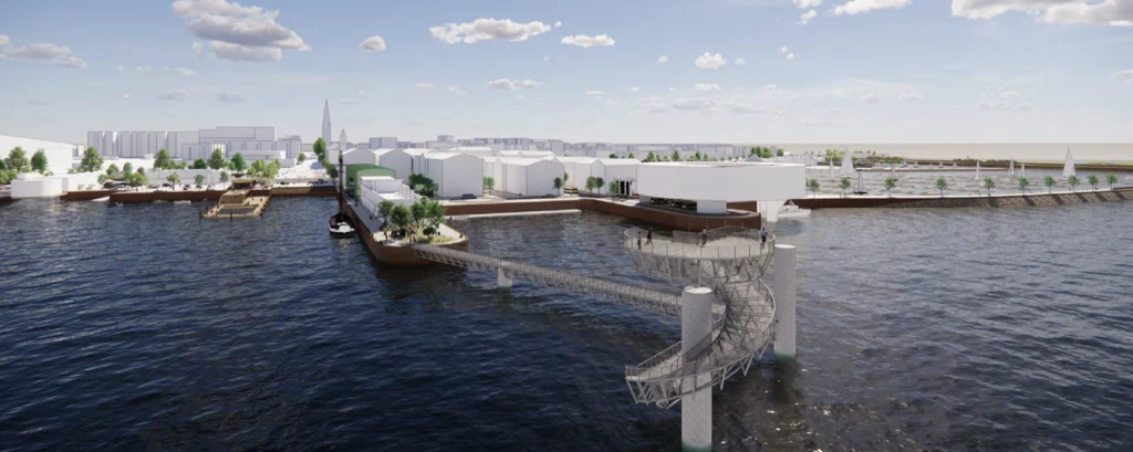 Overview of St. Michaels Pier, Dún Laoghaire Harbour Masterplan